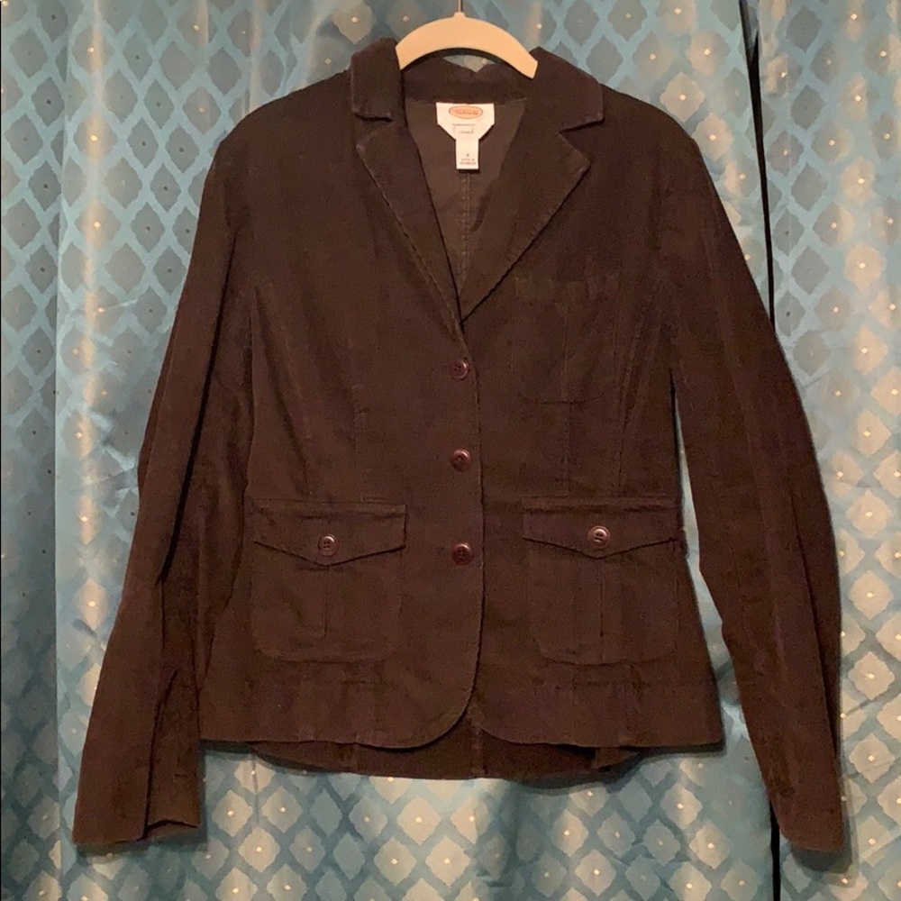 Talbots brown corduroy blazer